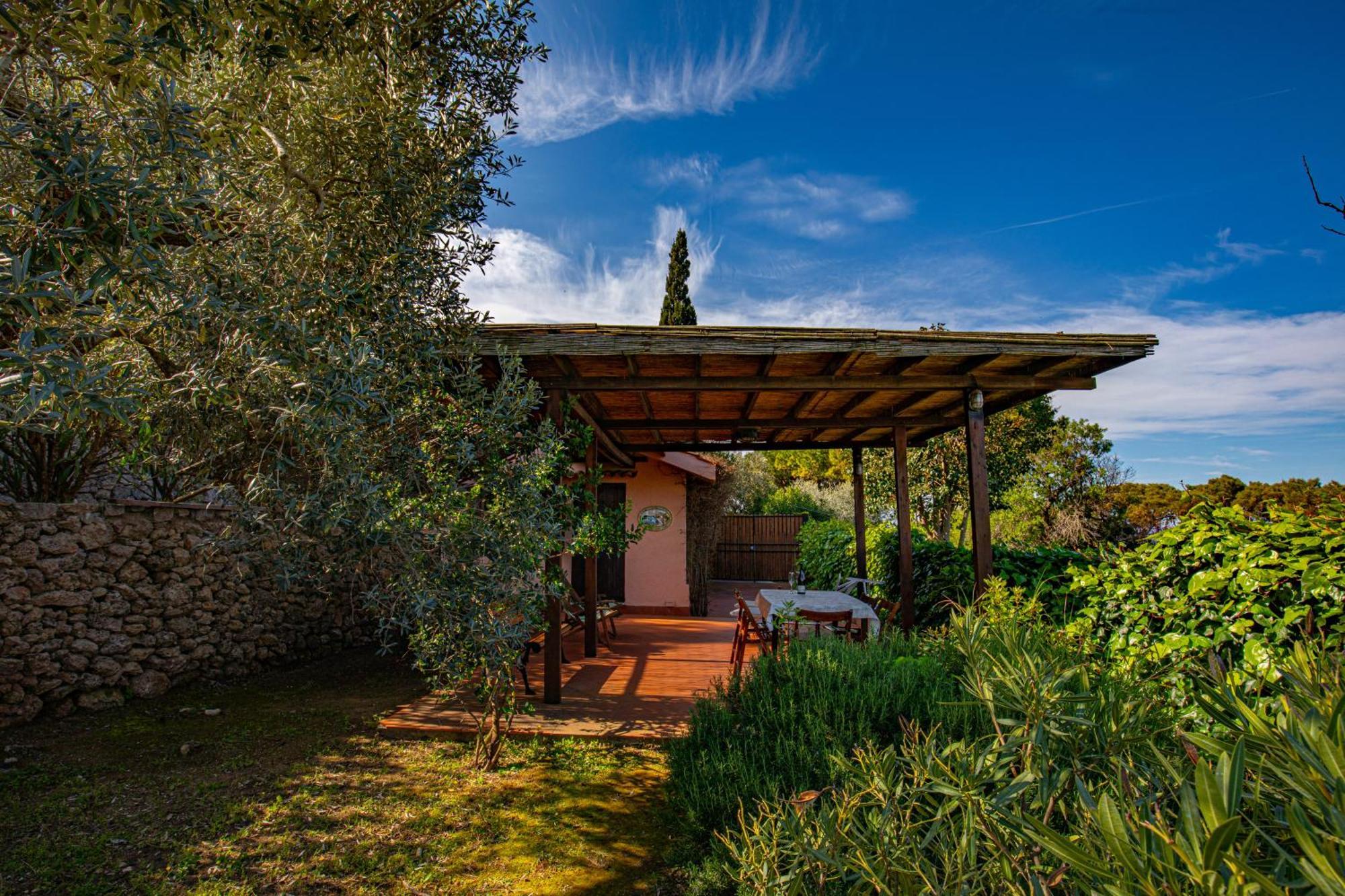 Il Cottage Di Villa Sveva, Splendida Vista Mare Порто Санто Стефано Экстерьер фото